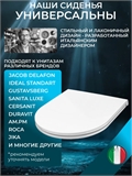 Сиденье для унитаза бесшумное крышка с микролифтом 460 мм 002_УФ 460