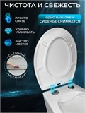 Сиденье для унитаза с микролифтом быстросъёмное 430 мм 4103558DC